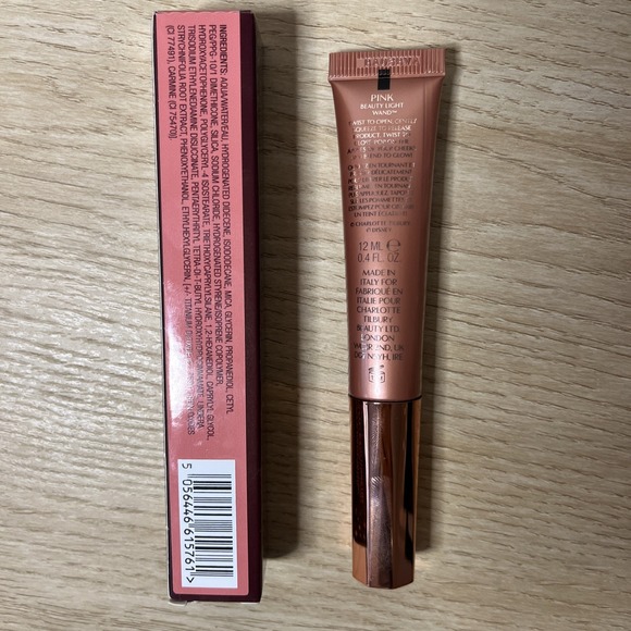 NIB Charlotte Tilbury Disney Hollywood Beauty Light Wand Highlight Blush PINK - Picture 2 of 3